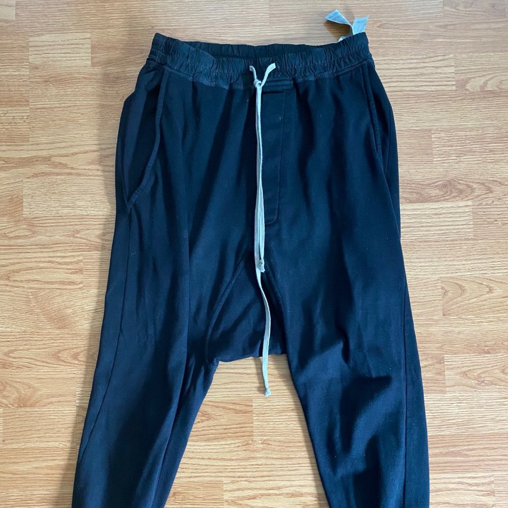 Rick Owens Black Harem Drop Crotch Pants XS Mens/S Womens